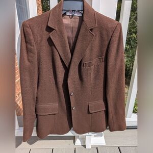 Evan Picone Brown Wool Blazer